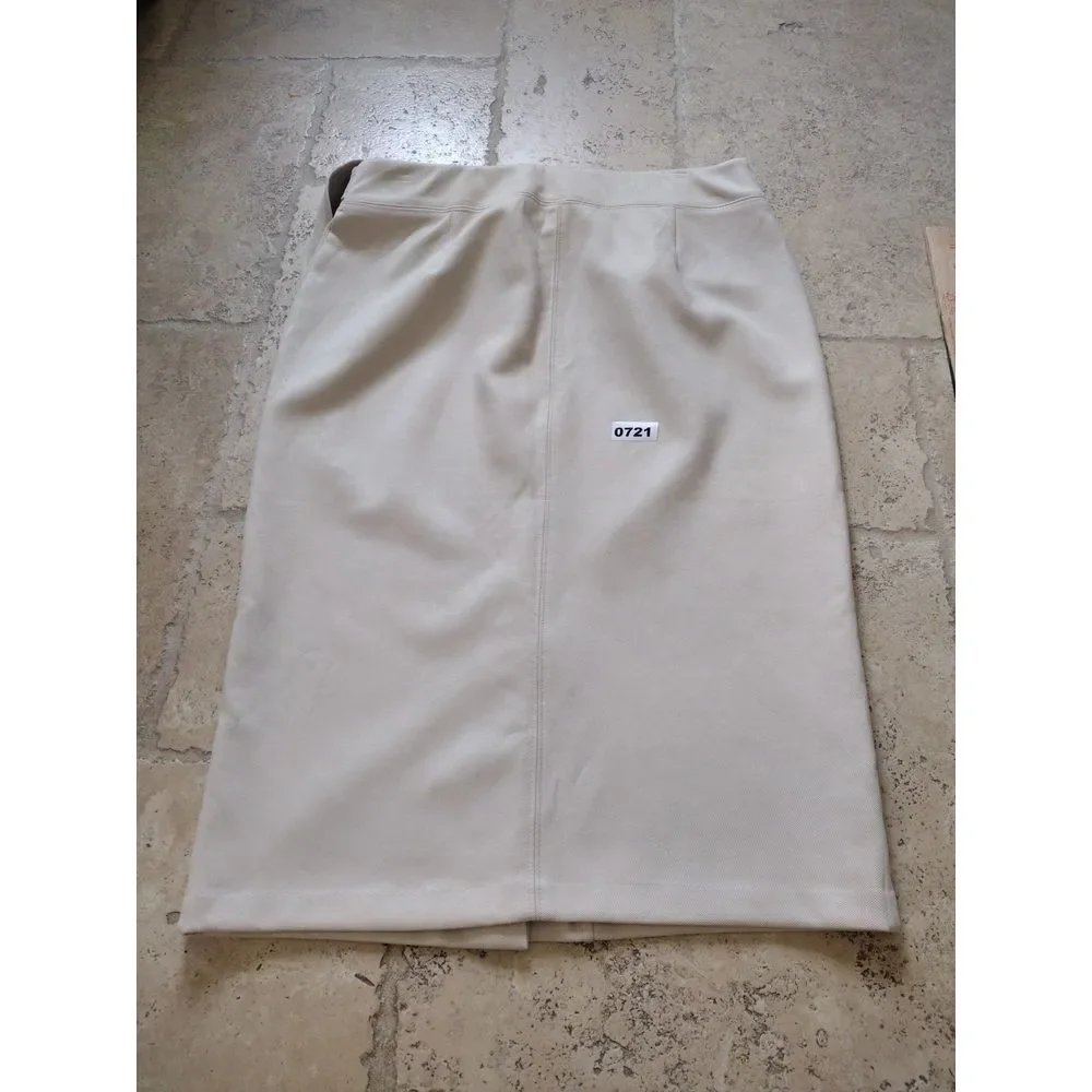 Marc New York Skirt Woman M‎ Beige Full Control Waistband Midi Pencil Office